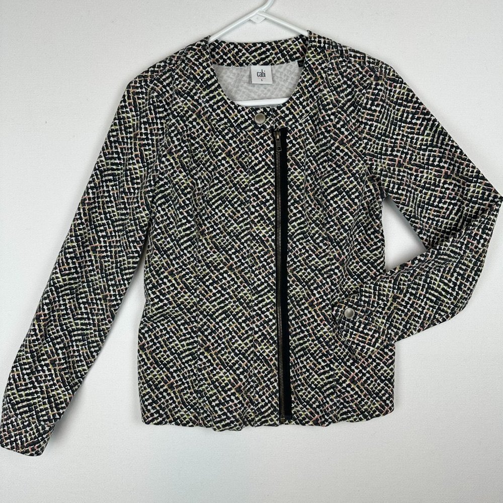 Cabi Moto Geo Printed Jacket